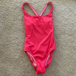 NEW Unused J Crew Women’s One Piece Pink BACKLESS Bathing Suit